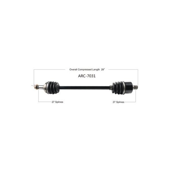 Wide Open OE Replacement CV Axle for ARCTIC REAR L/R WILDCAT 4X 16/18 ARC-7031 - main